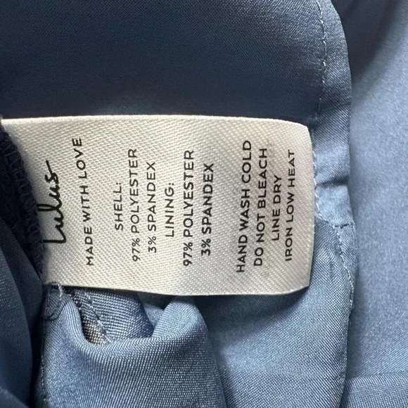 Lulus Babydoll Midi Dress Womens Medium Blue Lovely Bliss Y2K Whimsical Fairy - Picture 5 of 7